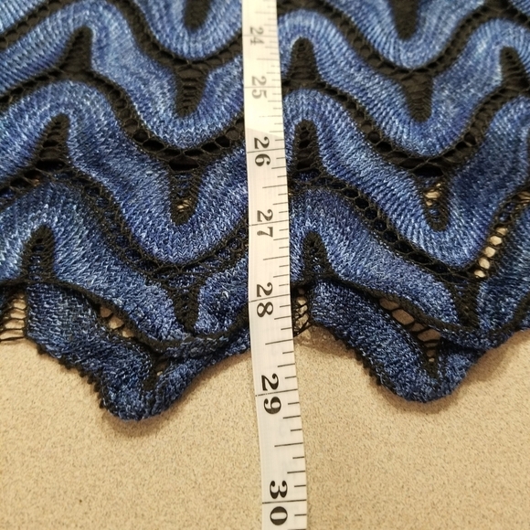 Roz & Ali Blue & Black Top Size 2X - Picture 8 of 13